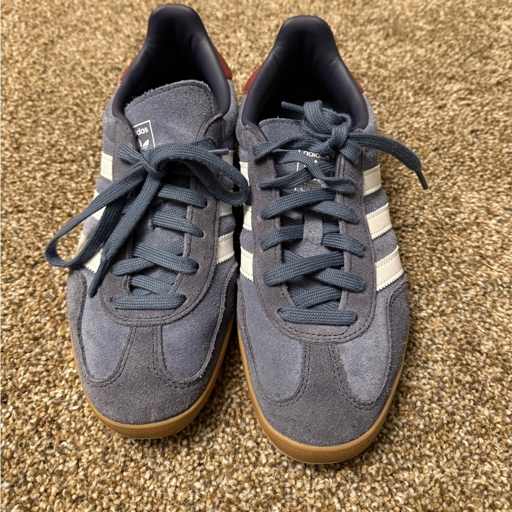 ‼️❌🛑SOLD: Adidas Gazelle Shoes - Navy and White
